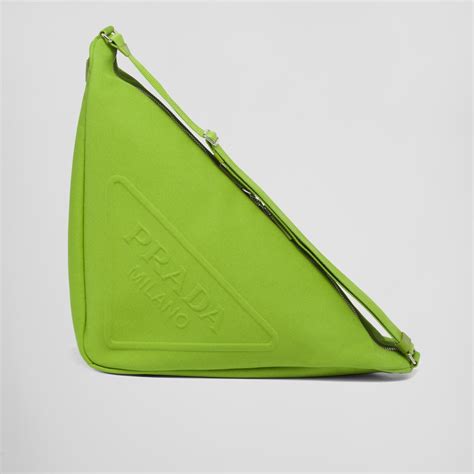 prada canvas triangle
